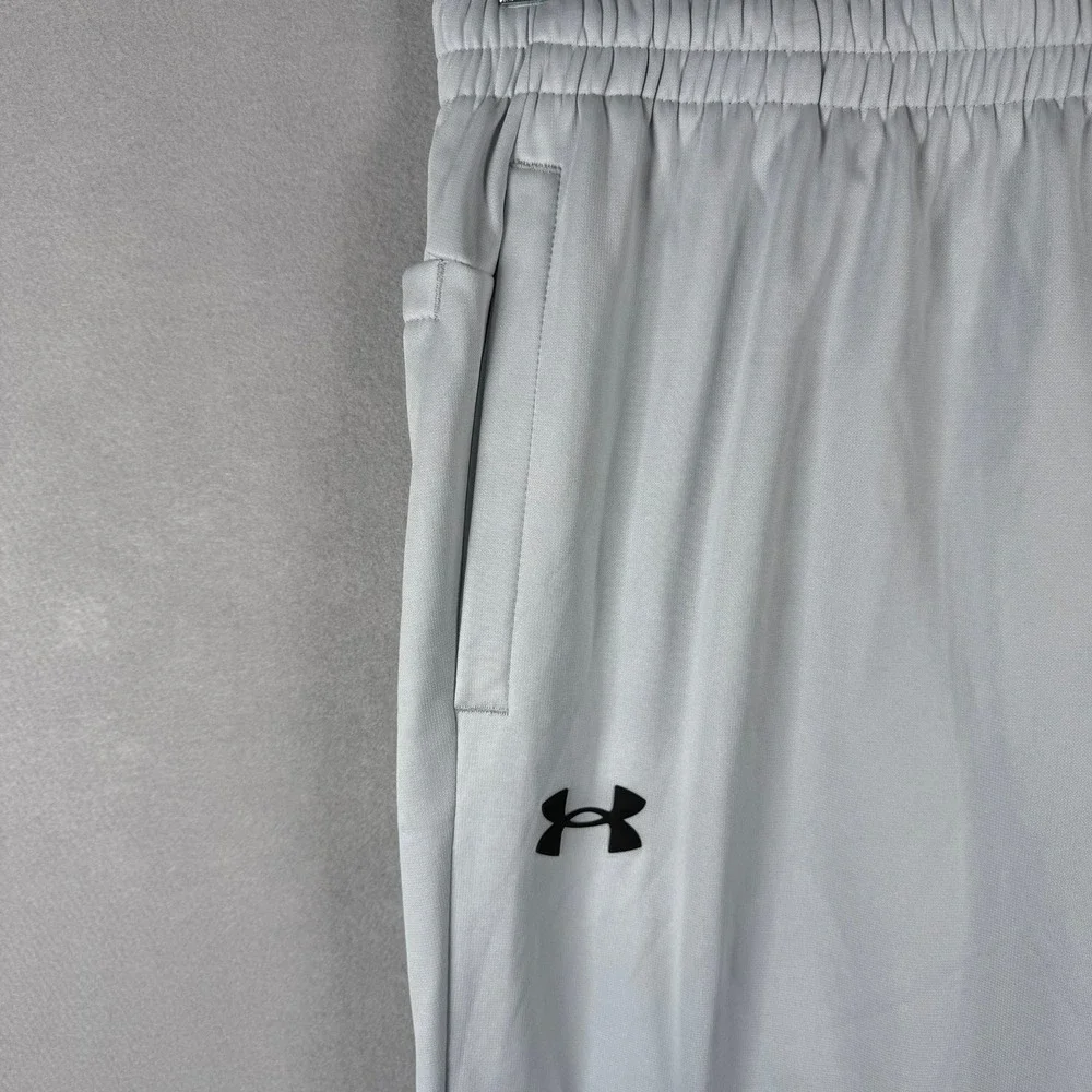 Under Armour Mens XL Joggers Gray Fleece Sweatpants Loose Fit Athletic Gym Pants